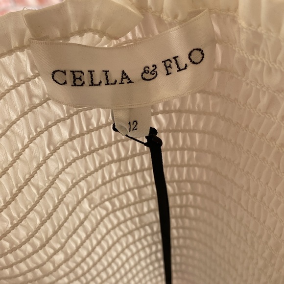 CELLA & FLO  Embroidered  Nursing Evening  White Dress Size 8  NWT - Picture 8 of 9